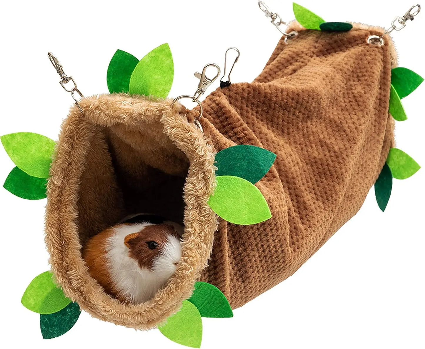 Soft Fleece Tunnel Hammock for Hamster Ferret Chinchilla Hedgehog Squirrel Small Animals - Cage Accessories for Playing Sleeping
