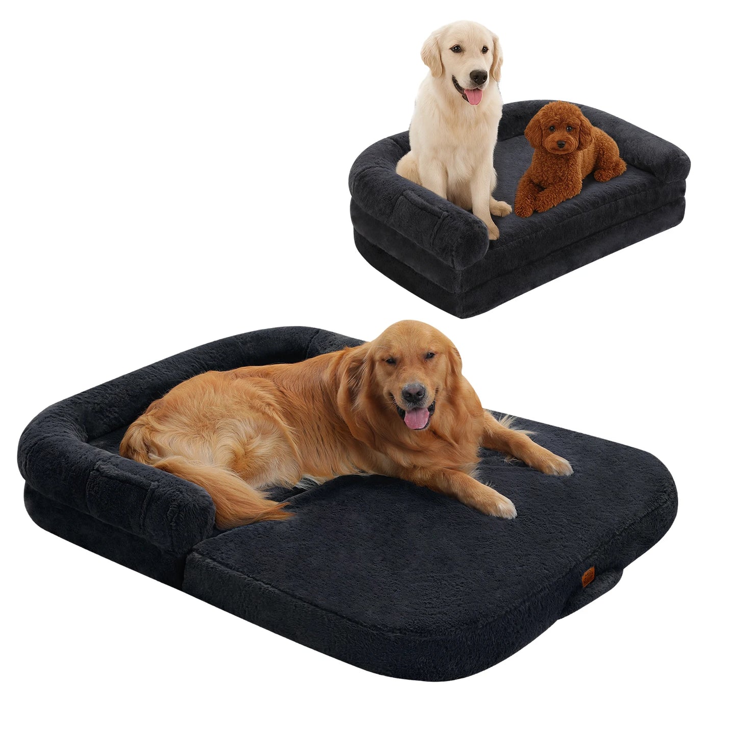 PAWZ Road Foldable Dog Bed Plush Sofa Washable Non-Slip