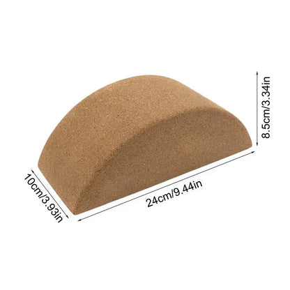 Cork Moon Brick Semi Circular Yoga Blocks For Indoor Outdoor Training