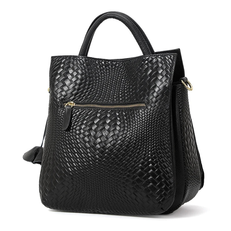 Genuine Leather Women's Bag 2025New High Capacity Handbag Women's Charm Goddess Handheld Shoulder Bag Big Bag Women's Bag