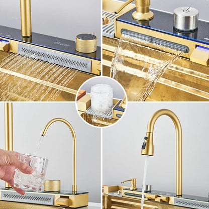Rozin 304 Stainless Steel Kitchen Sink With Digital Faucet
