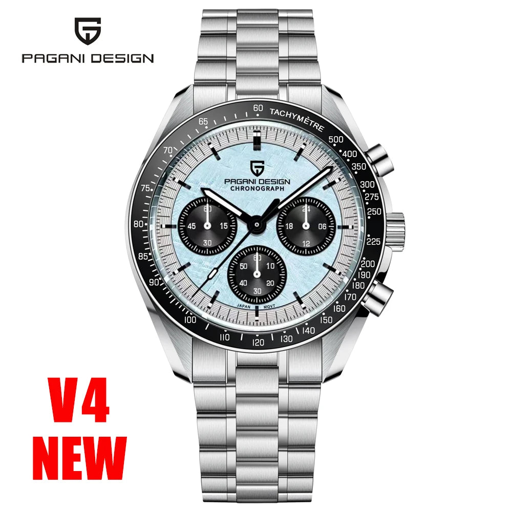PAGANI DESIGN V5 Moon Men's Watch Chronograph Quartz Stainless Steel