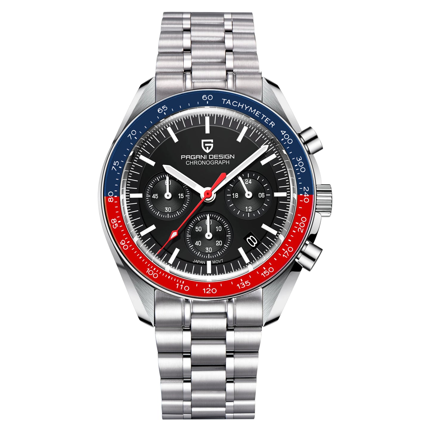 PAGANI DESIGN V5 Moon Men's Watch Chronograph Quartz Stainless Steel