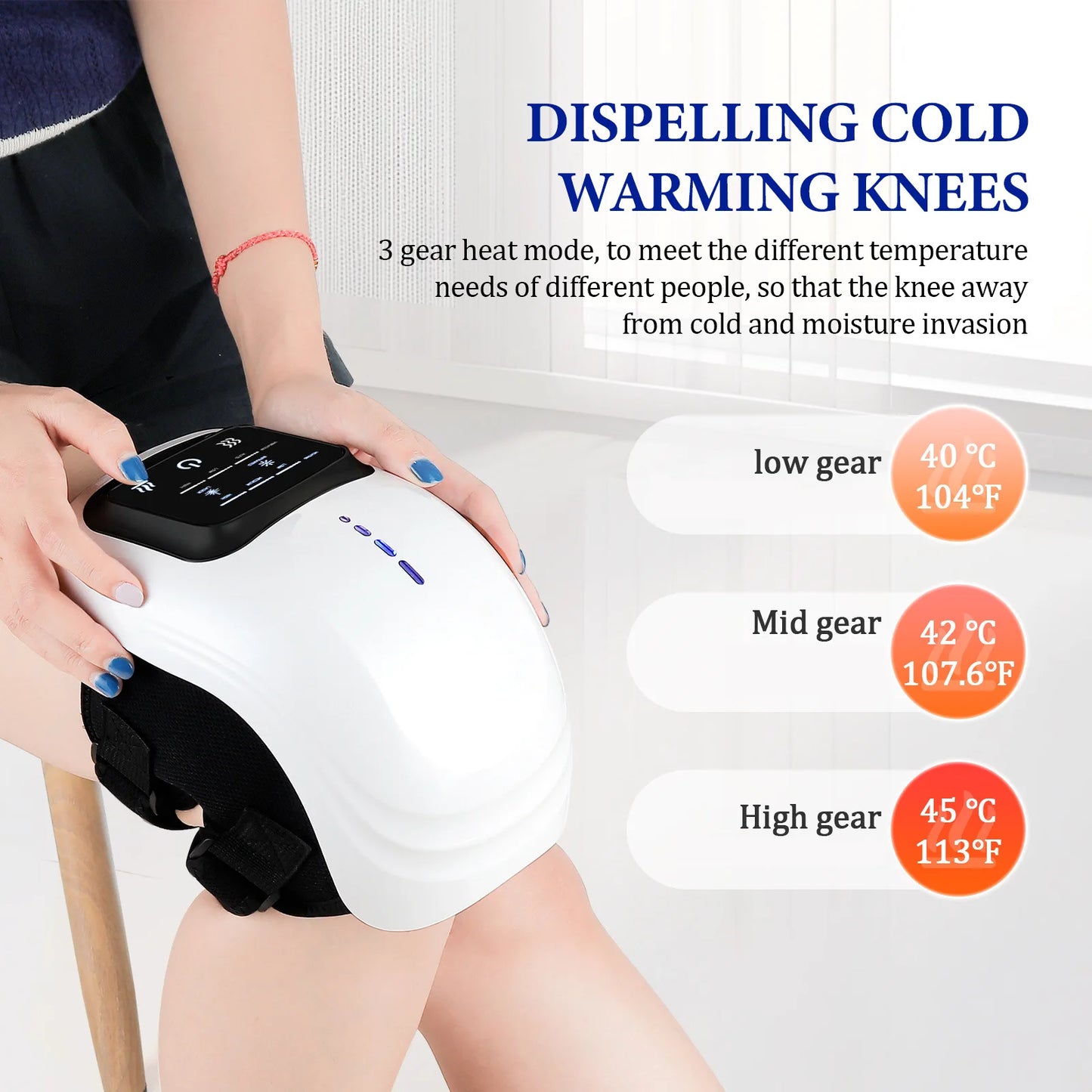 Wireless Smart Knee Massager Vibration Air Pressure Hot Compress Knee Massage Machine Electric Elbow Shoulder Knee masajeador