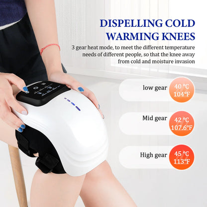 Wireless Smart Knee Massager Vibration Air Pressure Hot Compress Knee Massage Machine Electric Elbow Shoulder Knee masajeador