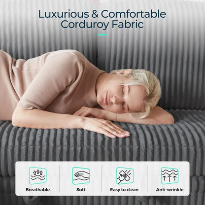 Guangbai Sectional Sleeper Sofa With USB Charging Storage