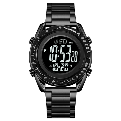 SKMEI Fashion Men's Digital Watch Male Waterproof Watches For Men Luxury Stainless Steel Strap Calendar Electronic Wristwatch