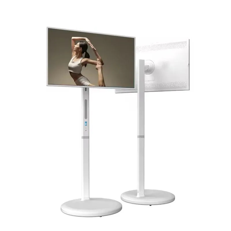 New products 32 inch 8+128G Android12 smart interact screen built-in battery with usb wifi HDMI moveable stand hd touch Lcd tv