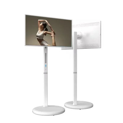 New products 32 inch 8+128G Android12 smart interact screen built-in battery with usb wifi HDMI moveable stand hd touch Lcd tv