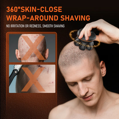 MAXGROOM 7D Electric Shaver For Man Blad Hair Trimmer Waterproof Head Shaver Beard Trimmer USB Rechargeable Head Shaving Machine