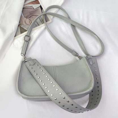 Women Retro Shoulder Bag Adjustable Strap Underarm Satchel Bag Casual Vintage Armpit Bag Crossbody Sling Bag Girl Stylish Purse