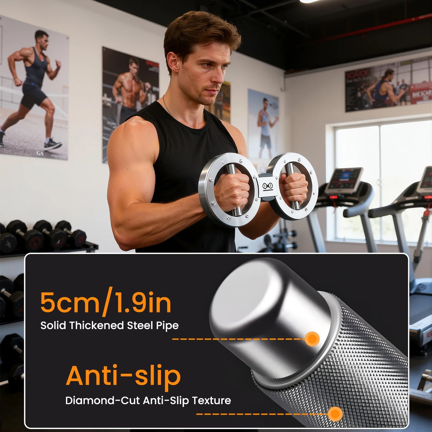 Rotator Machine Grip Strength Trainer Adjustable Exerciser 8 To 15