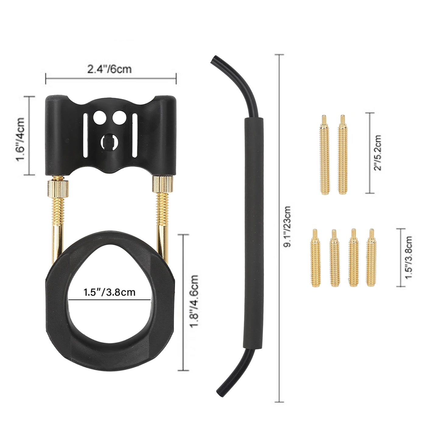 Pennis Stretcher Kit Massage Male Bracket Kit Stretching Effective Adjustable Men  Support Stretcher Black Gold