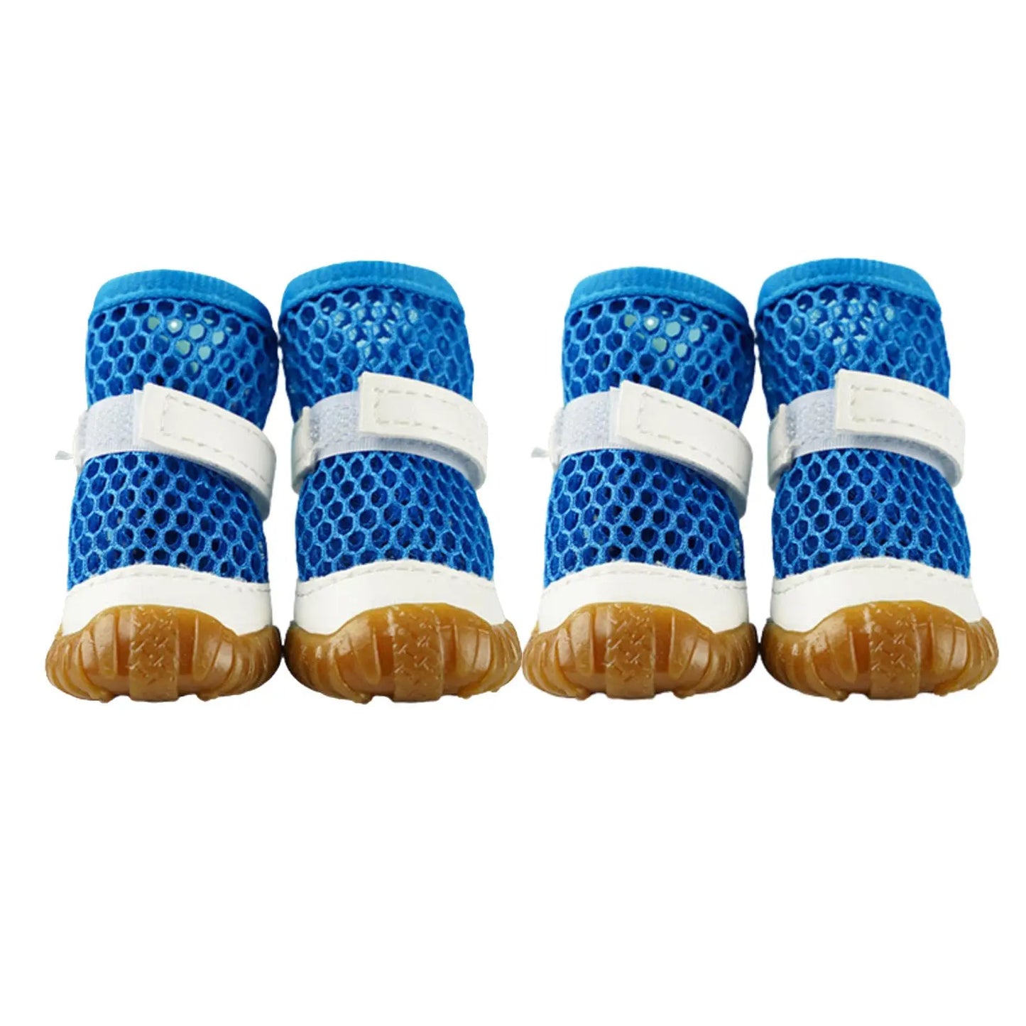 Waterproof Mesh Dog Boots for Hot Pavement, Anti-Slip Paw Protector Shoes for Small Medium Dogs, Outdoor Hiking Walking Pet Foot