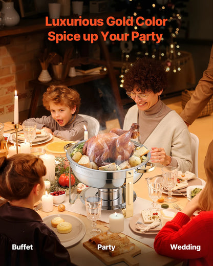 Succebuy 4 Pack Chafing Dish Buffet Set Stainless Chafer