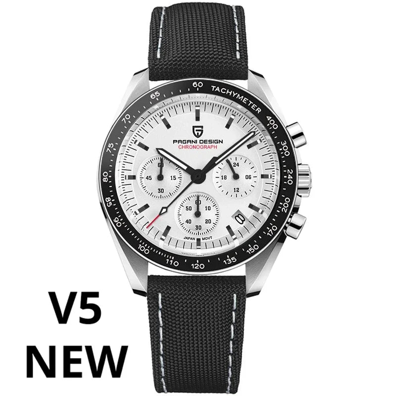 PAGANI DESIGN AK Project Mars Men's Watches Top Luxury Quartz Watch For Men AR Sapphire Speed Sport Chronograph Automatic Date