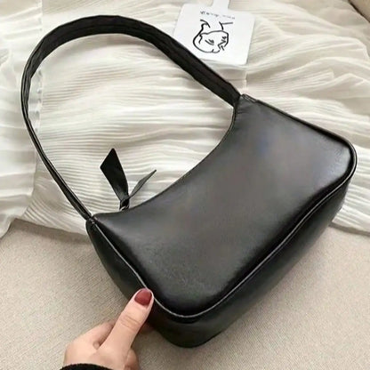 Fashion Crossbody Purse Women  Handbag And Purses Simple Women Shoulder Underarm Bags Casual Ladies Pure Color Small Handbags Elegant PU Leather Bags