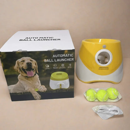 Automatic Ball Launcher For Dogs USB Rechargeable ABS Toy