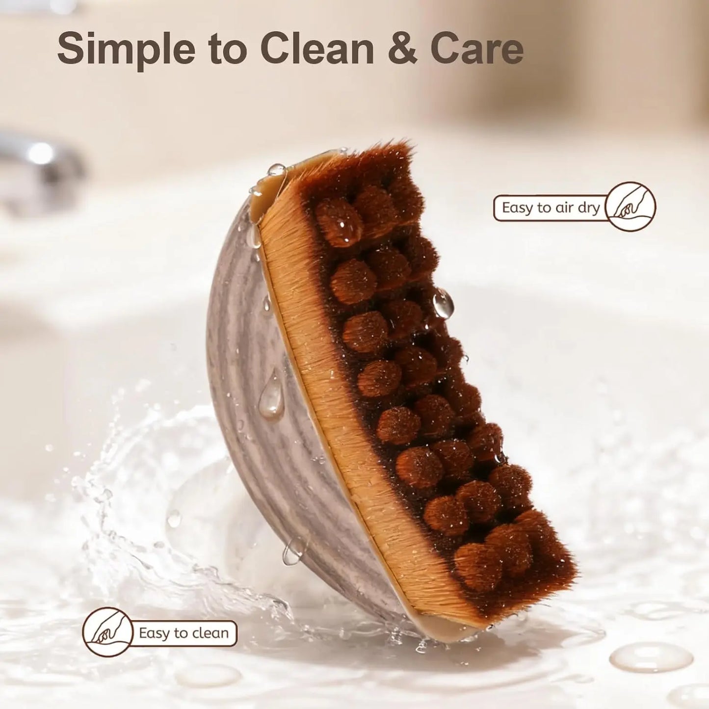 Contour Facial Brush Lymphatic Drainage Massager Ergonomic Cleansing