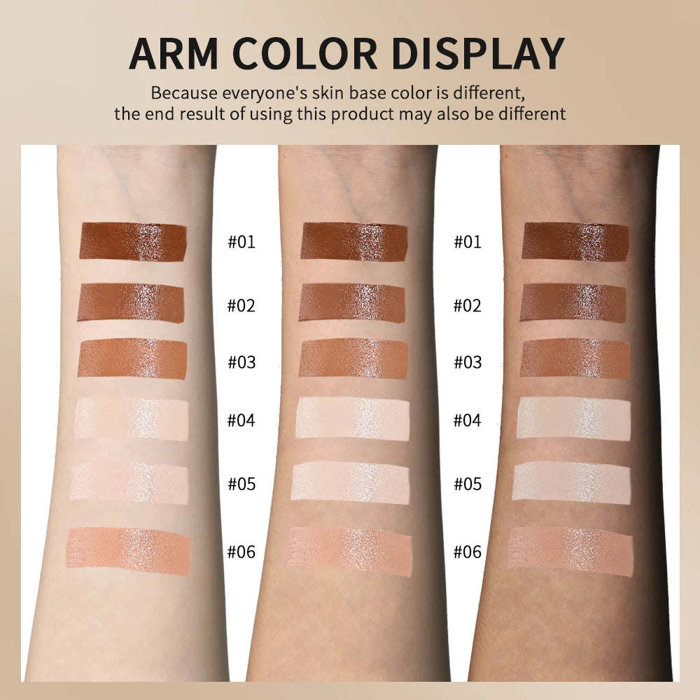 2pcs/set Skin Tint Foundation Stick Serum Boosted Smooth Plumper High Coverage Travel Bronze Concealer Long Lasting Makeup