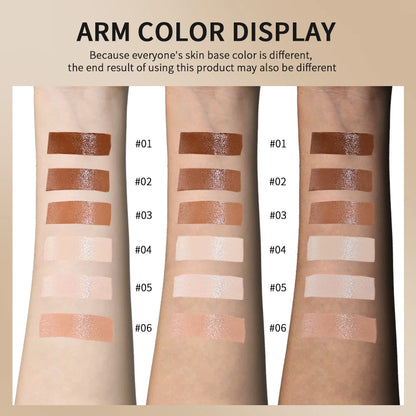 2pcs/set Skin Tint Foundation Stick Serum Boosted Smooth Plumper High Coverage Travel Bronze Concealer Long Lasting Makeup