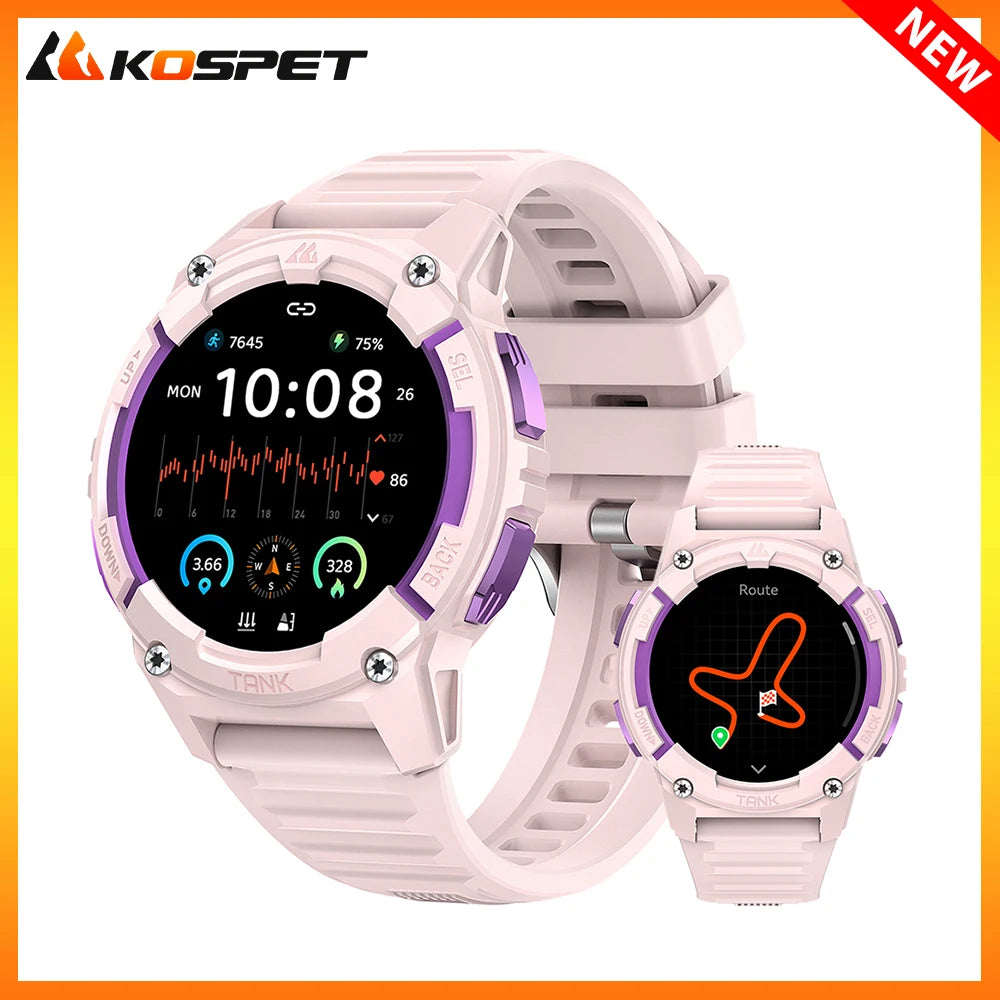 KOSPET Tank S2 GPS Smartwatch For Women Altimeter Barometer