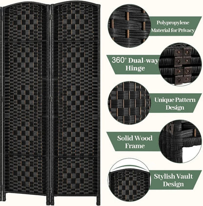 Hallybee Room Divider Folding Screen for Privacy at Home