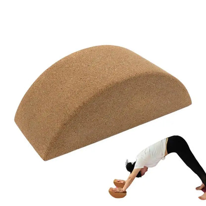 Cork Moon Brick Semi Circular Yoga Blocks For Indoor Outdoor Training